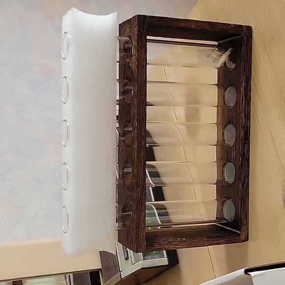 Foosibo Glass & Wood Propogation Station Plant Terrarium- New - Picture 5 of 7